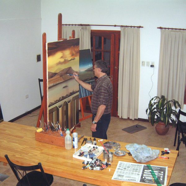 Claudio Priotti en el taller