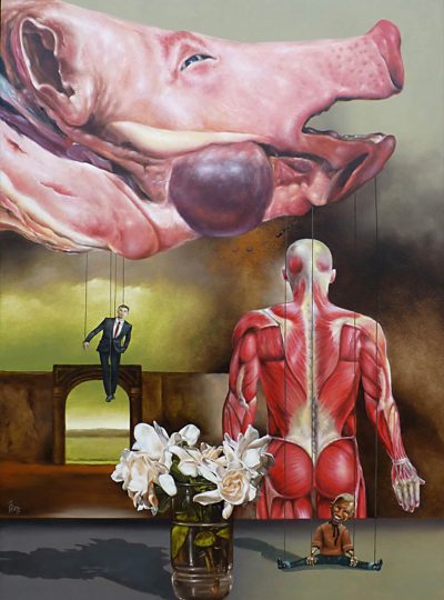 Somos lo mismo - Óleo sobre fibrofácil